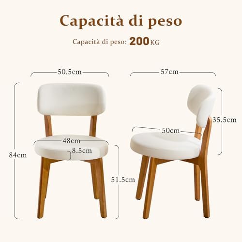 Sedia in Policarbonato con cuscino in Ecopelle Nabuk - Lucienne
